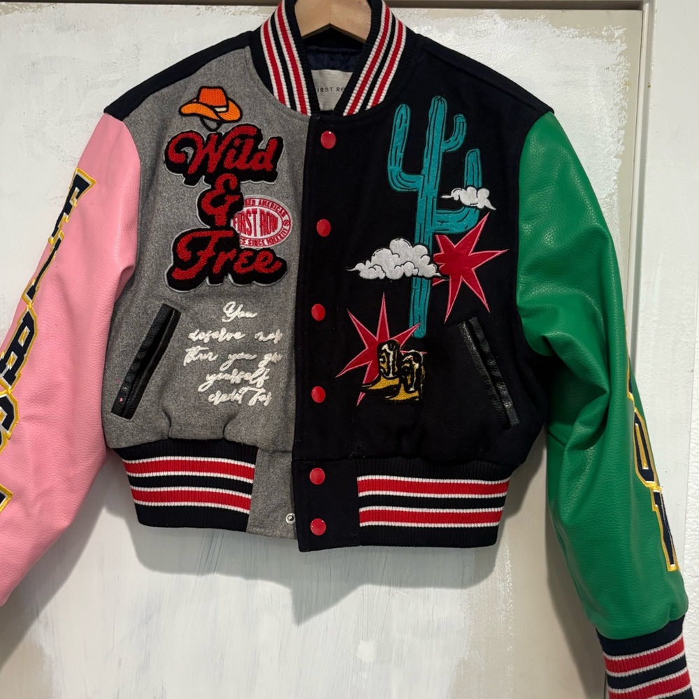 Multicolor Varsity Jacket - image 1